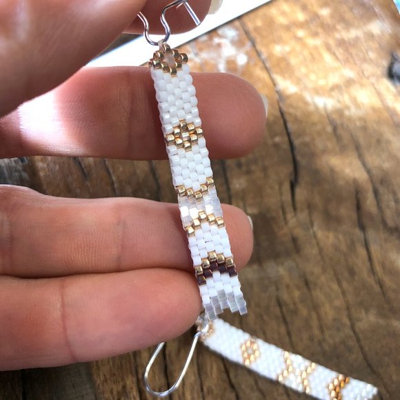 Eleganct, delica, bead earring - Picture 2 of 2